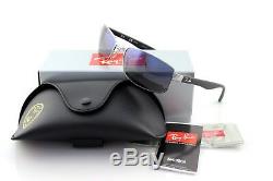 POLARIZED Genuine RAY-BAN Glass Lens Gun metal Frame Sunglasses RB 3478 004/78