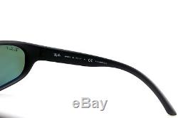 POLARIZED Genuine RAY-BAN Predator Matte Black Wrap Sunglasses RB 4033 601-S/48