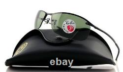 POLARIZED New RAY-BAN Active Lifestyle Matte Black Green Sunglasses RB3183 W3339