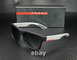 PRADA LINEA ROSSA PS 03QS UR73A0 Blue Rubber Lt Grey Blue 57 mm Men's Sunglasses