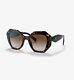 Prada Pr16ws 2au6s1 Havana Brown Gradient Women's 53 Mm Sunglasses Retail $346