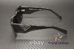 PRADA PR 13ZS 1AB5S0 Black Dark Grey 50 mm Women's Sunglasses