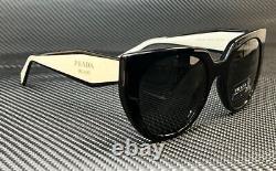 PRADA PR 14WS 09Q5S0 Black White Grey 52 mm Women's Sunglasses