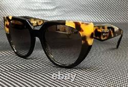 PRADA PR 14WS 3890A7 Black Gray Grad Cat Eye Women's 52 mm Sunglasses