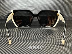 PRADA PR 15WSF 09Q5S0 Black Talc Dark Grey 55 mm Women's Sunglasses