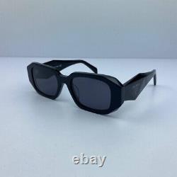 PRADA PR 17WS Black Symbole Rectangular Women Sunglasses