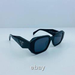 PRADA PR 17WS Black Symbole Rectangular Women Sunglasses