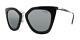 Prada Sunglasses Pr53ss 1ab6n2 Black Frame With Silver Mirror Gradient Lens New