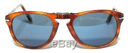 Persol 714 52 Light Havana Blu Sunglasses Occhiali Sole Pieghevole Folding