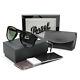 Persol 714 Folding Sunglasses 95/31 Black / Grey Green Crystal Lens Po0714 54 Mm