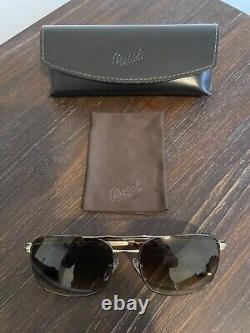 Persol- Pilot Men's Sunglasses- Havana Gold Brown- PO2454-S 1075/51- 60MM