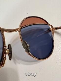 Pomellato Round Sunglasses Gold / Violet DISCONTINUED PM0061S 004 54-17-140 $745
