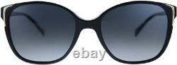Prada Conceptual PR 01OS 1AB5W1 Black Plastic Square Sunglasses Grey Gradient