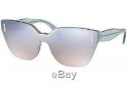 Prada HIDE Sunglasses SPR 16TS NEW light azure/light blue silver mirror VIS-5R0