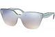 Prada Hide Sunglasses Spr 16ts New Light Azure/light Blue Silver Mirror Vis-5r0