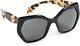 Prada Heritage Pr 16rs 1ab5s0 Black Plastic Butterfly Sunglasses Grey Lens