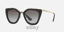 Prada PR53SS Cat Eye Black Women Sunglasses 1AB0A7 100% UV