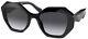 Prada Prada Pr 16ws Women Sunglasses Black/grey 53/20/145