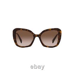 Prada PR 03YS 2AU6S1 Tortoise Plastic Butterfly Sunglasses Brown Gradient Lens