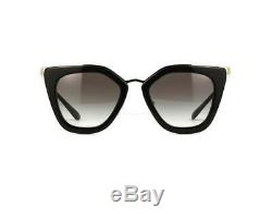 Prada SPR53S (1AB-0A7) 52-21-140 Women Sunglasses in Black 100% UV
