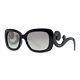 Prada Spr 27o 1ab-3m1 Black/gray Gradient Women's Baroque Square Sunglasses