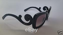Prada Sunglasses 27OS 1AB3M1 Minimal Baroque Black Grey Gradient 100% Original