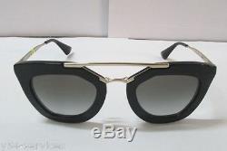 Prada Sunglasses CINEMA 09QS 1AB0A7 Black Gold Grey Gradient NEW & 100% Original