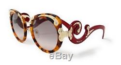 Prada Sunglasses PR07TS VAH4K0 Havana Gold Pink/Gradient Grey Womens 54X22X140