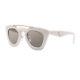 Prada Sunglasses Pr14ss Ufp3h2 Women's Ivory White Frame / Brown Gradient Lenses