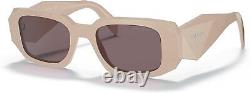Prada Sunglasses PR17WS VYJ6X1 49mm Powder / Purple Brown Lens