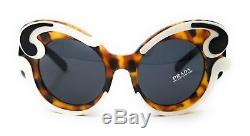 Prada Sunglasses PR23NSF VAL1A1 Ivory Havana/Grey Womens 52X22X140