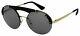 Prada Sunglasses Pr 52us 1ab3c2 37 Black/gold Frame Grey Lens