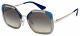 Prada Sunglasses Pr 57us Lmd130 54 Transparent/silver Grey Gradient Lens
