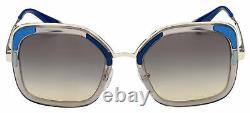 Prada Sunglasses PR 57US LMD130 54 Transparent/Silver Grey Gradient Lens