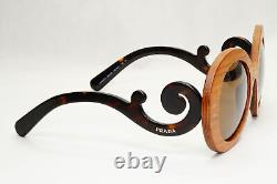 Prada Sunglasses Wood Swirl Raw Edition Brown PR27RS SPR 27R IAM-6S1 191223