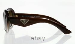 Prada Women's Brown'SPR30P' Oval Sunglasses 139629