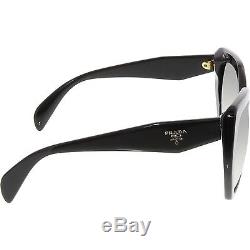 Prada Women's Gradient PR16RS-1AB0A7-56 Black Round Sunglasses