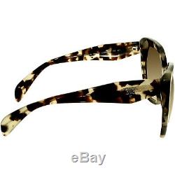 Prada Women's PR16RS-UAO3D0-56 Tortoiseshell Butterfly Sunglasses