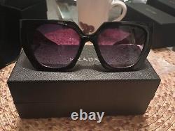 Prada Women's PR 15WS Black/Grey And Purple Lenses Gradient, sunglassses 56mm