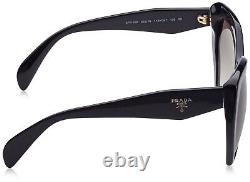 Prada Women's PR 16RS Black/Grey Gradient, sunglassses 56mm