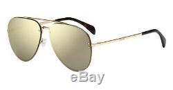 RARE Genuine CELINE MIRROR Gold Bronze Metal Pilot Sunglasses CL 41391/S J5G MV