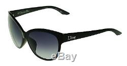 RARE NEW Authentic Christian DIOR Paname Black Cat-eye Oversized Sunglasses D28