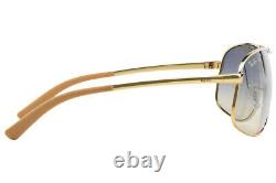 RARE NEW RAY-BAN Gold White Blue Aviator Metal Mirror Sunglasses RB 3387 077/7B