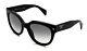 Rare New Genuine Prada Swing Women Cat Eye Sunglasses Spr 17o Pr 17os 1ab 0a7