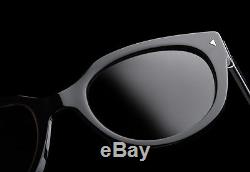 RARE New Genuine PRADA SWING Women Cat Eye Sunglasses SPR 17O PR 17OS 1AB 0A7