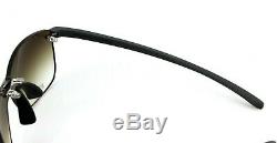 RARE New TAG Heuer Reflex Grey Brown Rimless Mirror Wrap Sunglasses TH 3592 204