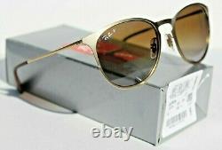 RAY-BAN Erika POLARIZED RB3539 Sunglasses 112/T5 Gold/Brown Gradient NEW Italy