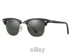 RAY BAN RB3016 CLUBMASTER Classic POLARIZED 51/21 Sunglasses Black Frame