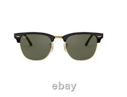 RAY BAN RB3016 CLUBMASTER Classic POLARIZED 51/21 Sunglasses Black Frame
