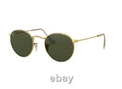 RAY BAN RB3447 001 Sunglasses ROUND METAL 50-21, Classic Green Lens G-15